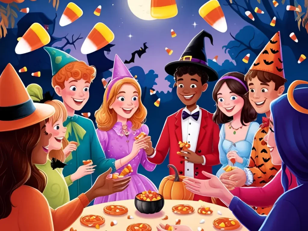 Candy Corn at a Halloween Party