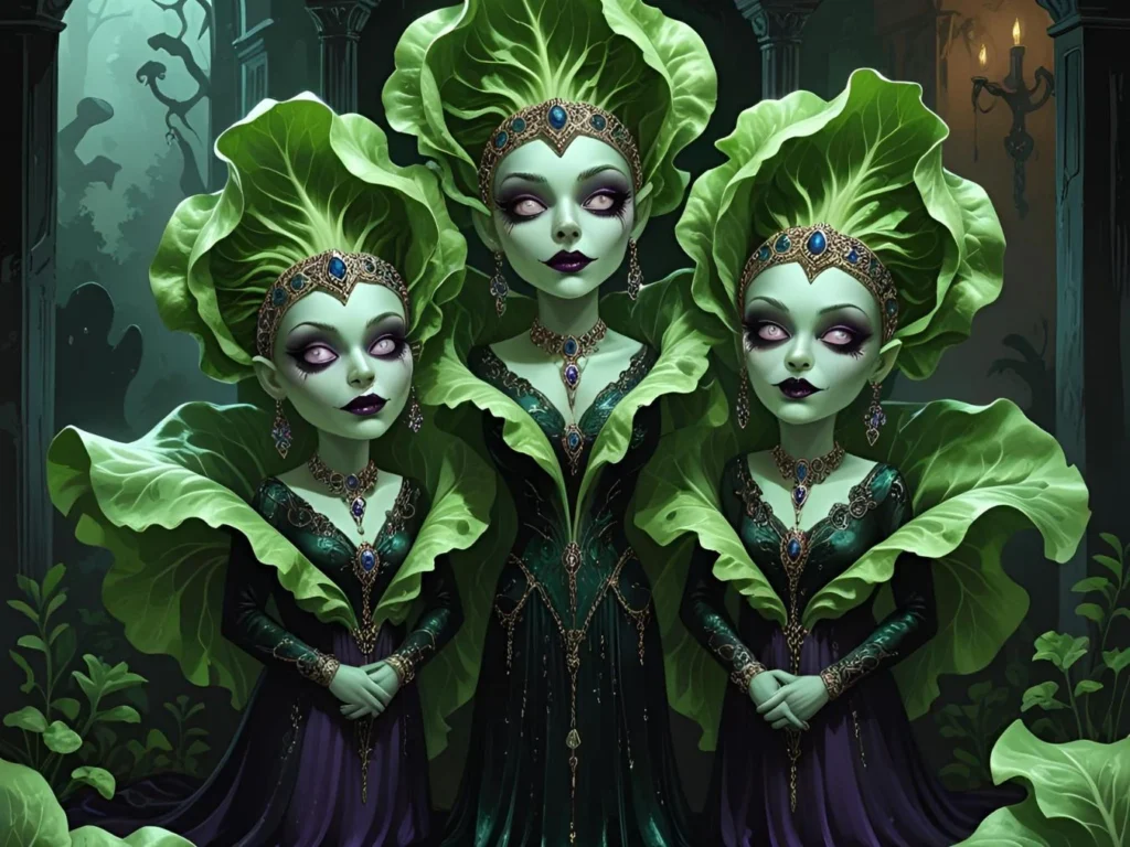 Haunted Lettuce: Ghoulish Greens with Glam