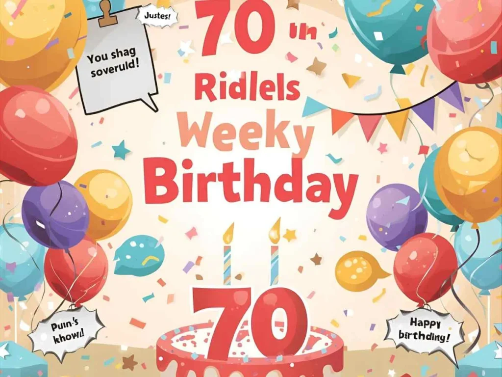 70th Birthday Riddles, Puns, and Knock-Knock Jokes