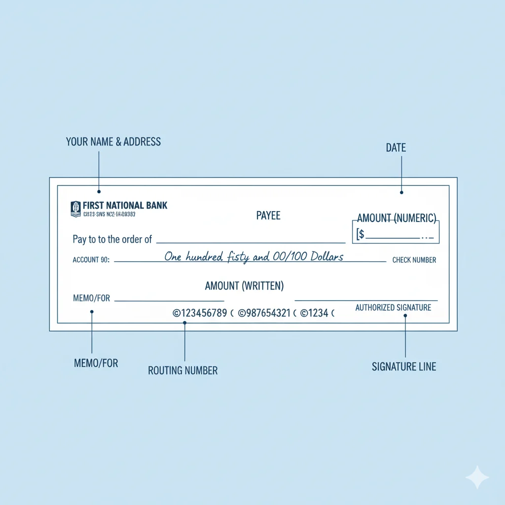 how to write a check