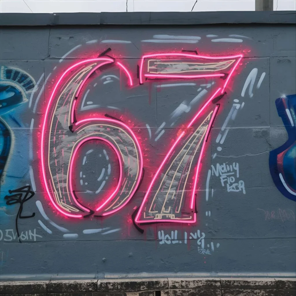 what does 67 mean in slang