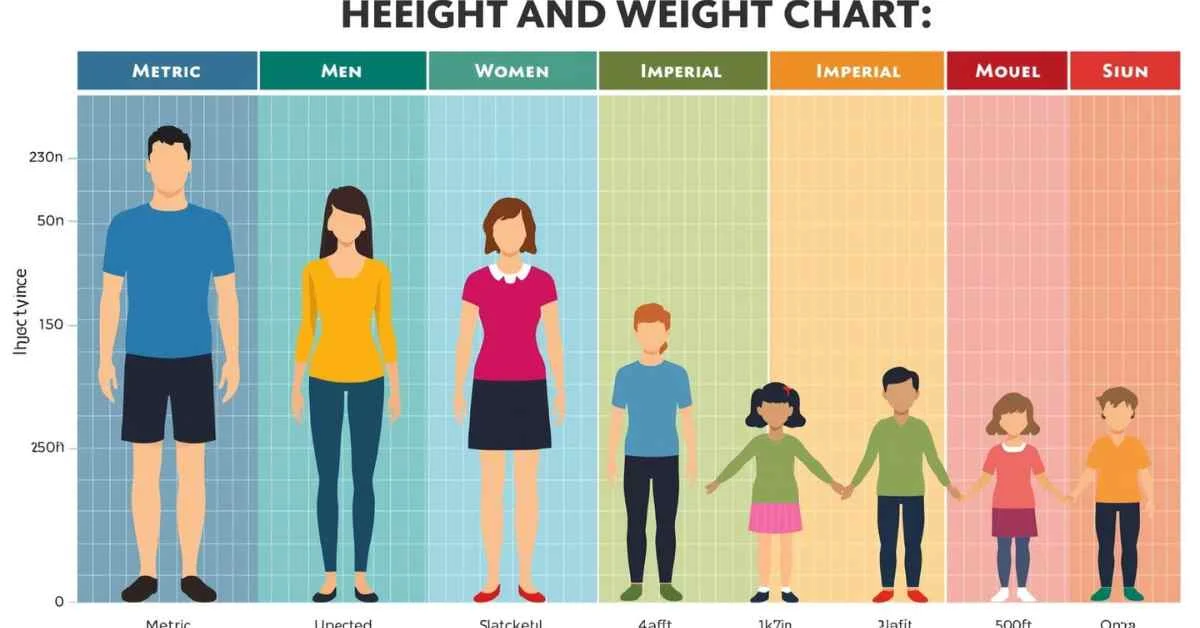 You are currently viewing Height and Weight Chart For Men, Women, Children, All Ages