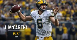 Read more about the article JJ McCarthy Height: Physical Stats and How His Size Shapes His Game