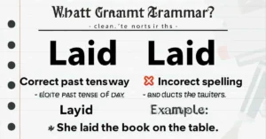 Read more about the article Layed or Laid: Which One Is Correct? Grammar Rule Full Explained
