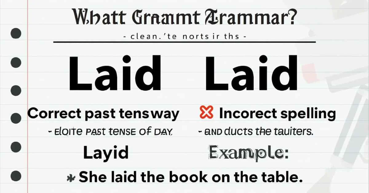 Read more about the article Layed or Laid: Which One Is Correct? Grammar Rule Full Explained