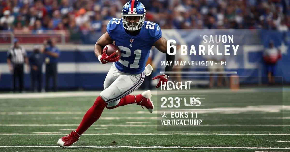 You are currently viewing Saquon Barkley Height – How Tall Is the NFL Star?