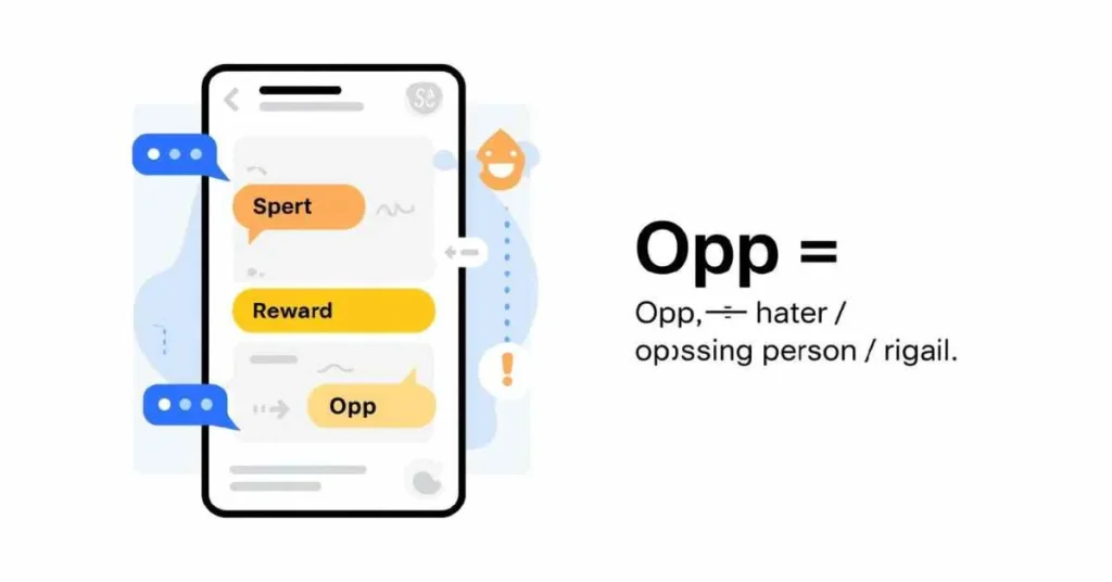 opp meaning in text messages explained visually