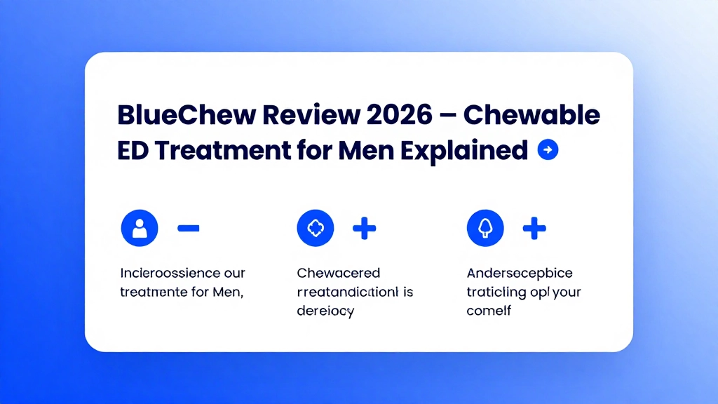 Read more about the article BlueChew Review 2026 – Chewable ED Treatment for Men Explained 💙