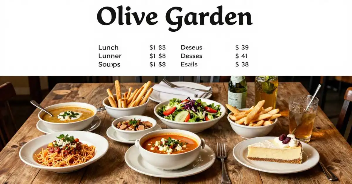 You are currently viewing Olive Garden Menu 2026: Guide to Prices, Lunch, Dinner, Specials